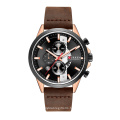 CURREN 8325 Men's Quartz Watch Chronograph Waterproof Leather Strap Fashion Sports Wristwatch Business Calendar Clock